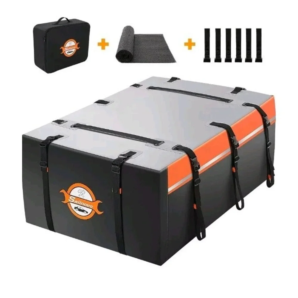 Sailnovo Rooftop Cargo Carrier & Car Roof Cargo Bag Waterproof 15 Cubic Feet
